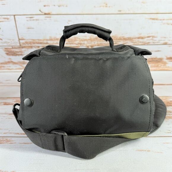 Canon 100EG Custom Gadget Bag Black/Olive DSLR Camera Bag w/ Strap - Picture 4 of 6